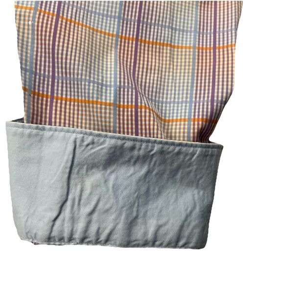 Bugatchi Men Shirt Button Up Long Sleeve Seersucker Pastel Tattersall-XL - Picture 7 of 14